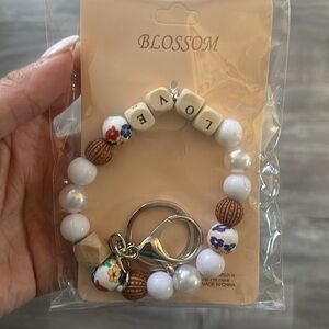 Blossom keychain. New